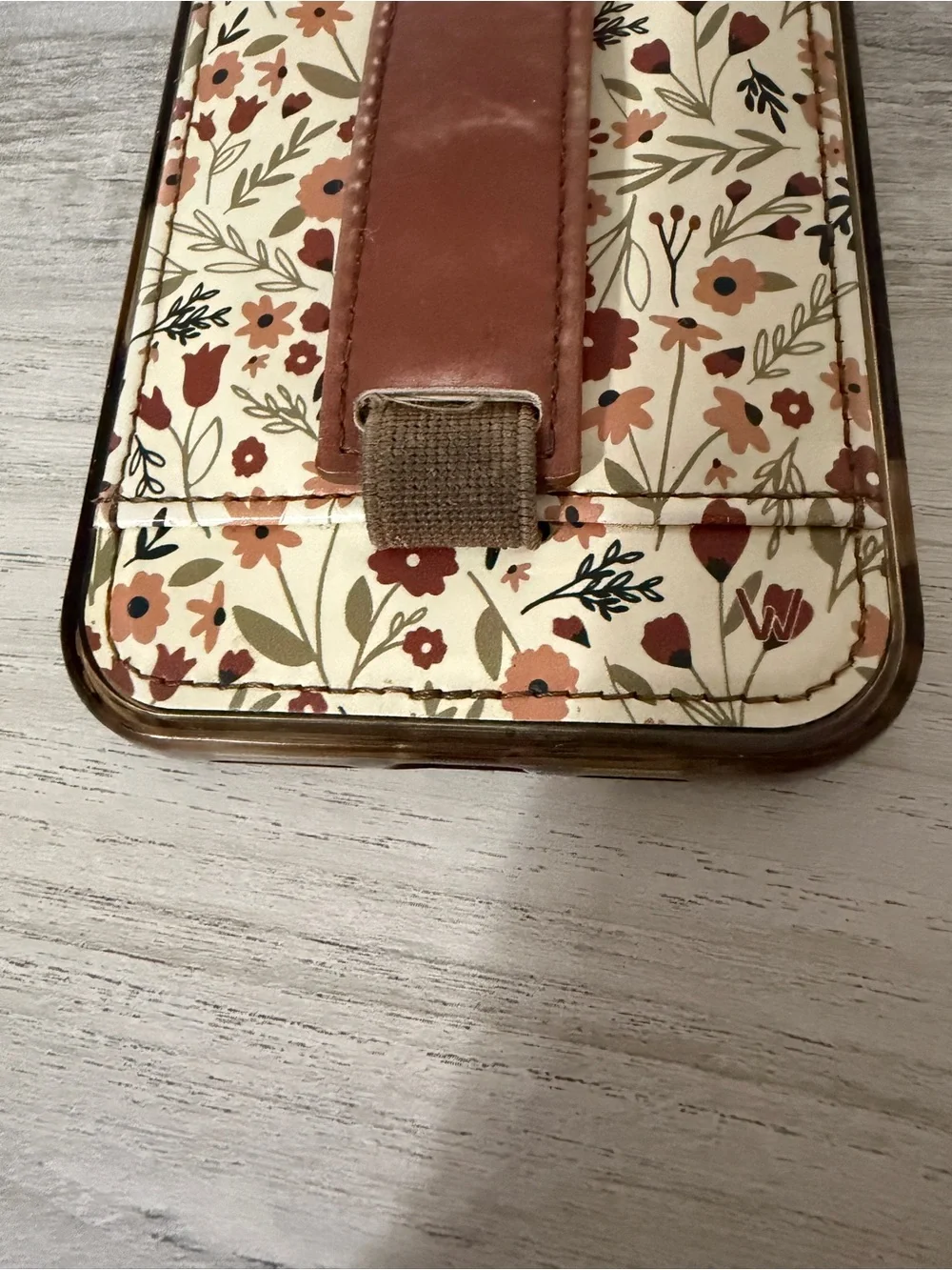 Walli Cases Harvest Fields IPhone 16 Plus Phone Case Floral Brown Wallet Card